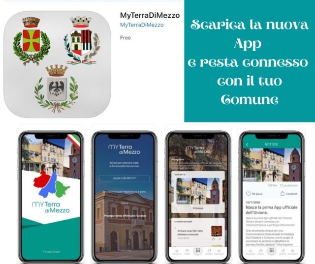 Scarica la nuova App e resta connesso con il tuo Comune