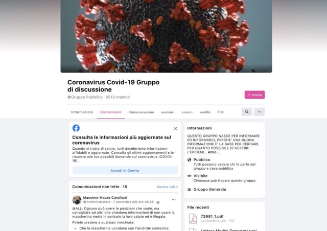 Covid-19Gruppo FB