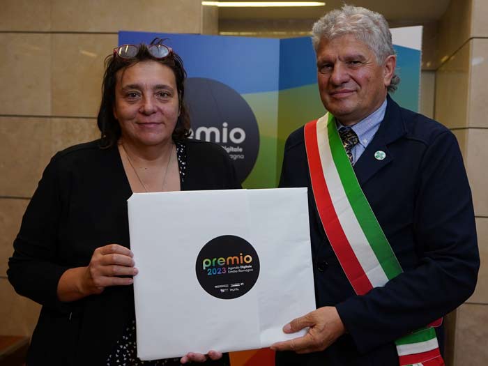 Consegnato all'Unione dell'Appennino reggiano il Premio Agenda Digitale 2023